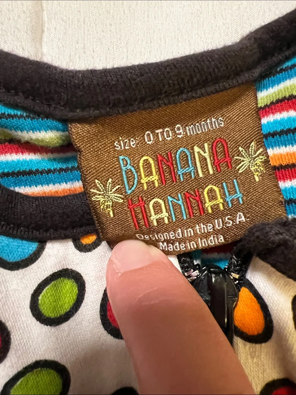 Banana Hannah rainbow stripes